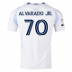 adidas San Diego FC Alejandro Alvarado Away Jersey 25/26 w/ MLS & Apple Patch (White)